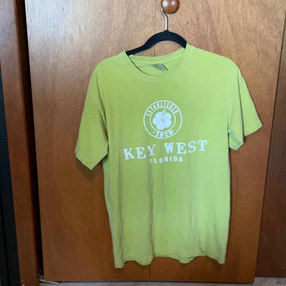 It’s a faded lime green color